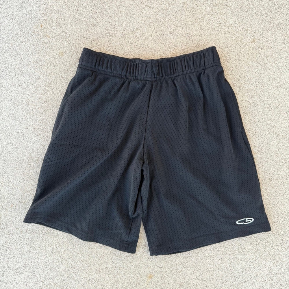 Champion C9 Boys M Athletic Mesh Shorts Black Gymwear